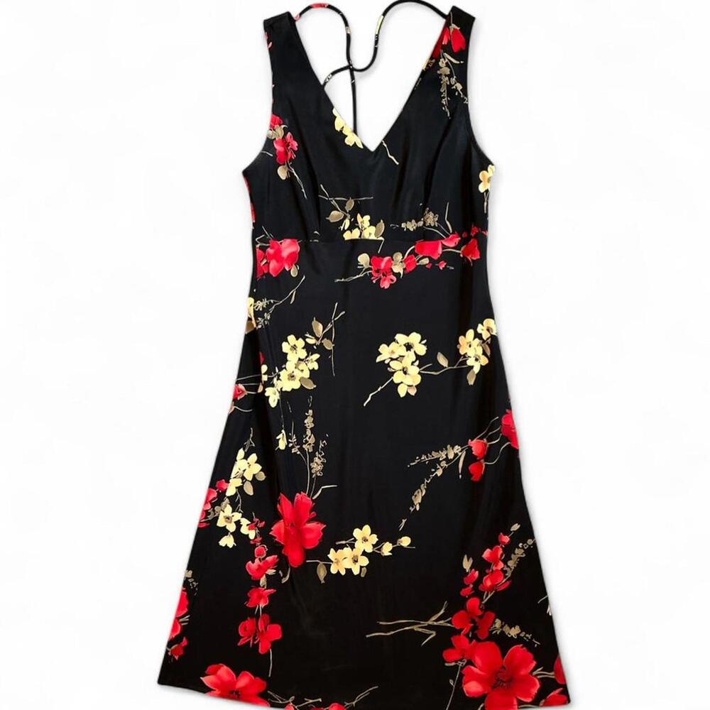 Women's Black and Multi Dress